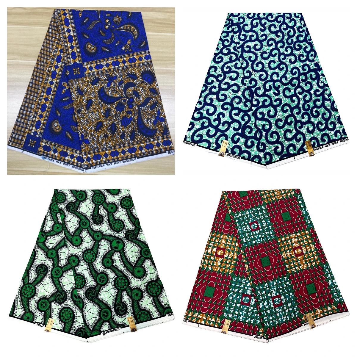 

Ankara African Prints Batik Wax Fabric Sewing Material For DIY Crafts Wedding Dress High Quality