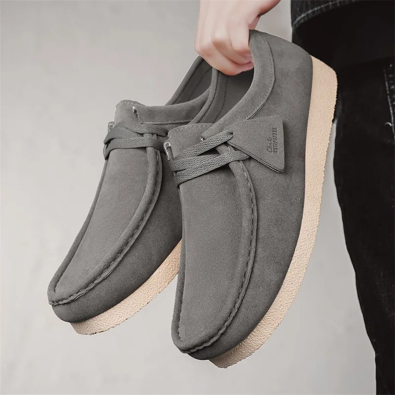

High-quality Fashion Men's Shoes 2025 New Suede Shoes Mens Loafers Lightweight Breathable Concise Casual Shoes Sapato Masculino