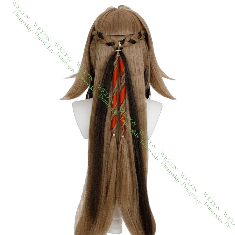 Peruka Cosplay Ye Shiyuan Anime Zenless Zone Zero ZZZ Inspirowana Peruką z Gry Akcesorium do Kostiumu na Halloween i do Odgrywania Ról