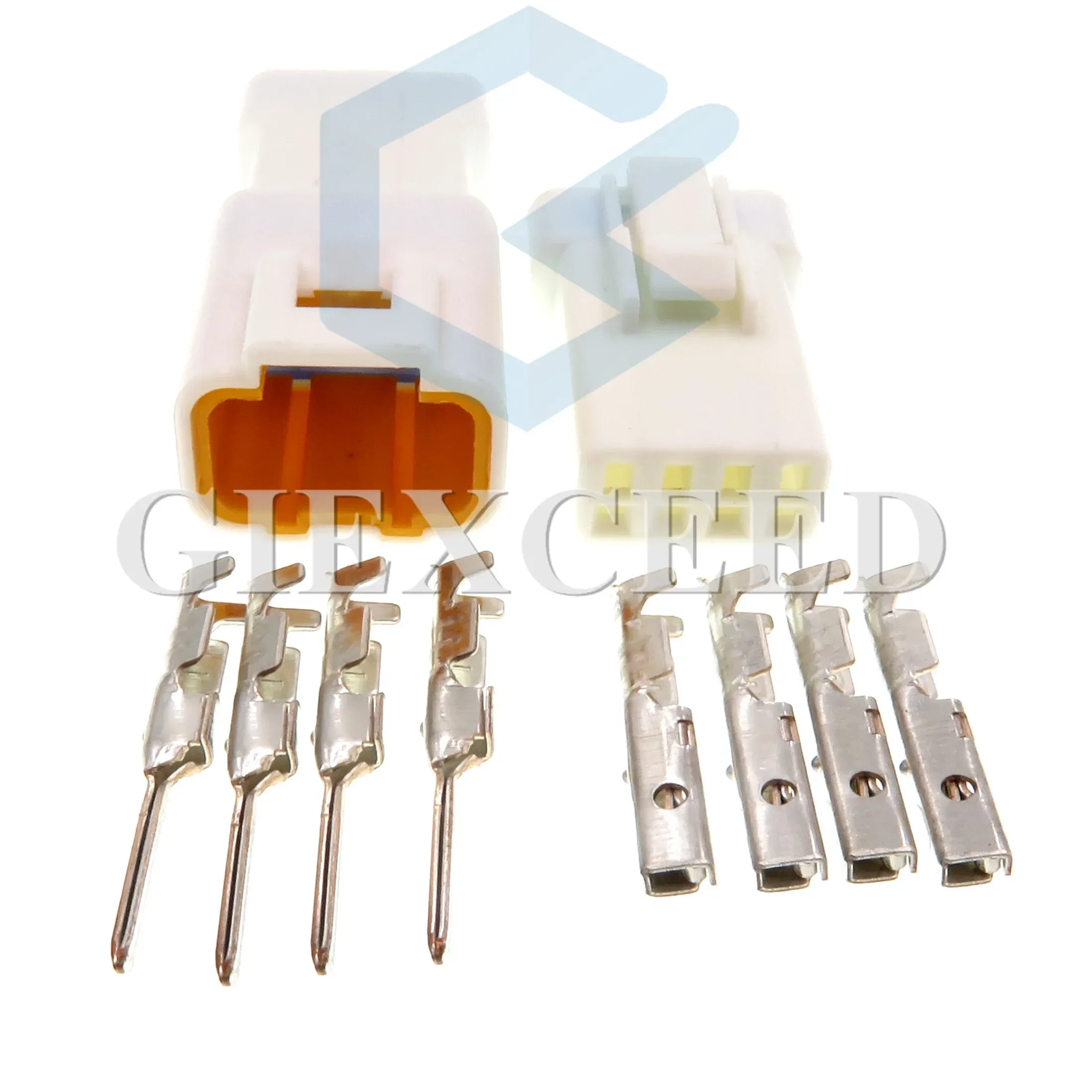 

2 Sets 4 Pin 04R-JWPF-VSLE 04T-JWPF-VSLE Electrical Waterproof Cable Socket AC Assembly Auto Plug For Motorcycle Cars