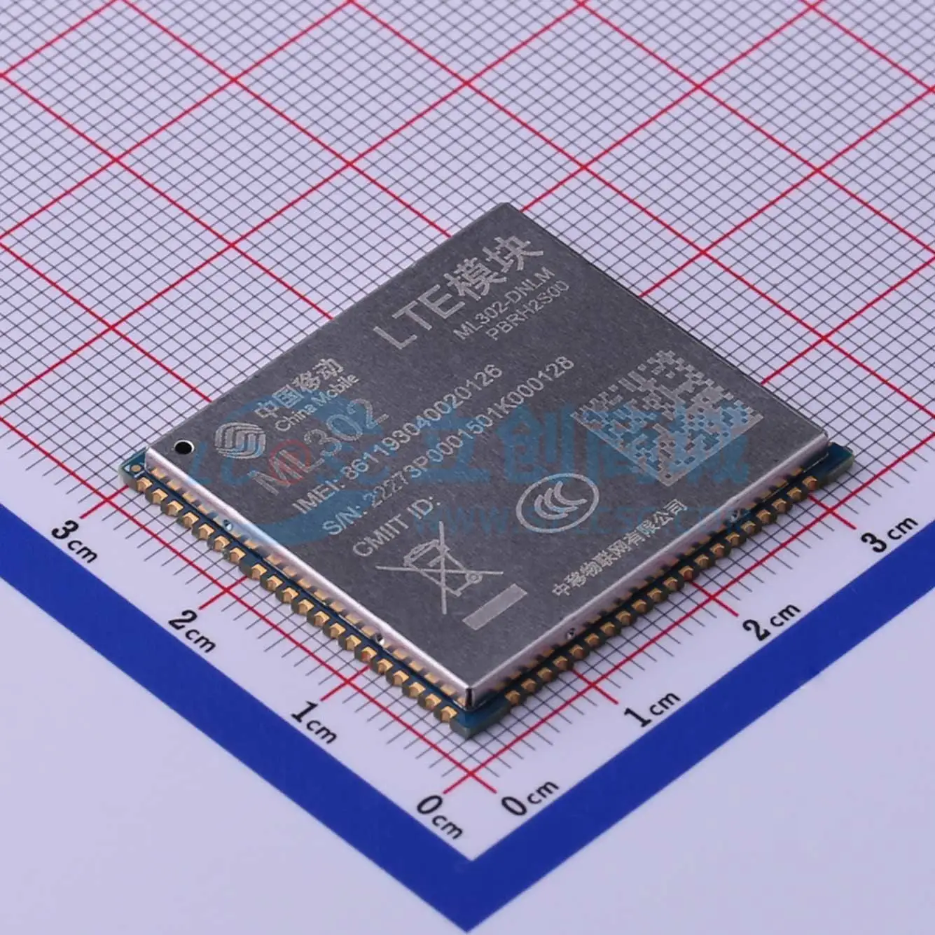 2pcs ML302 SMD 32x29mm FDD-LTE TD-LTE I2C UART USB GPIO ADC SIM Cellular LTE Wireless Communication Module