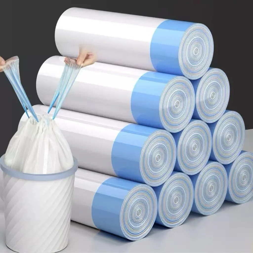 Drawstring Garbage Bag, Household Portable Kitchen, Thickened Large Size, Student Dormitory, Automatic Closure, Rath Thick Plast