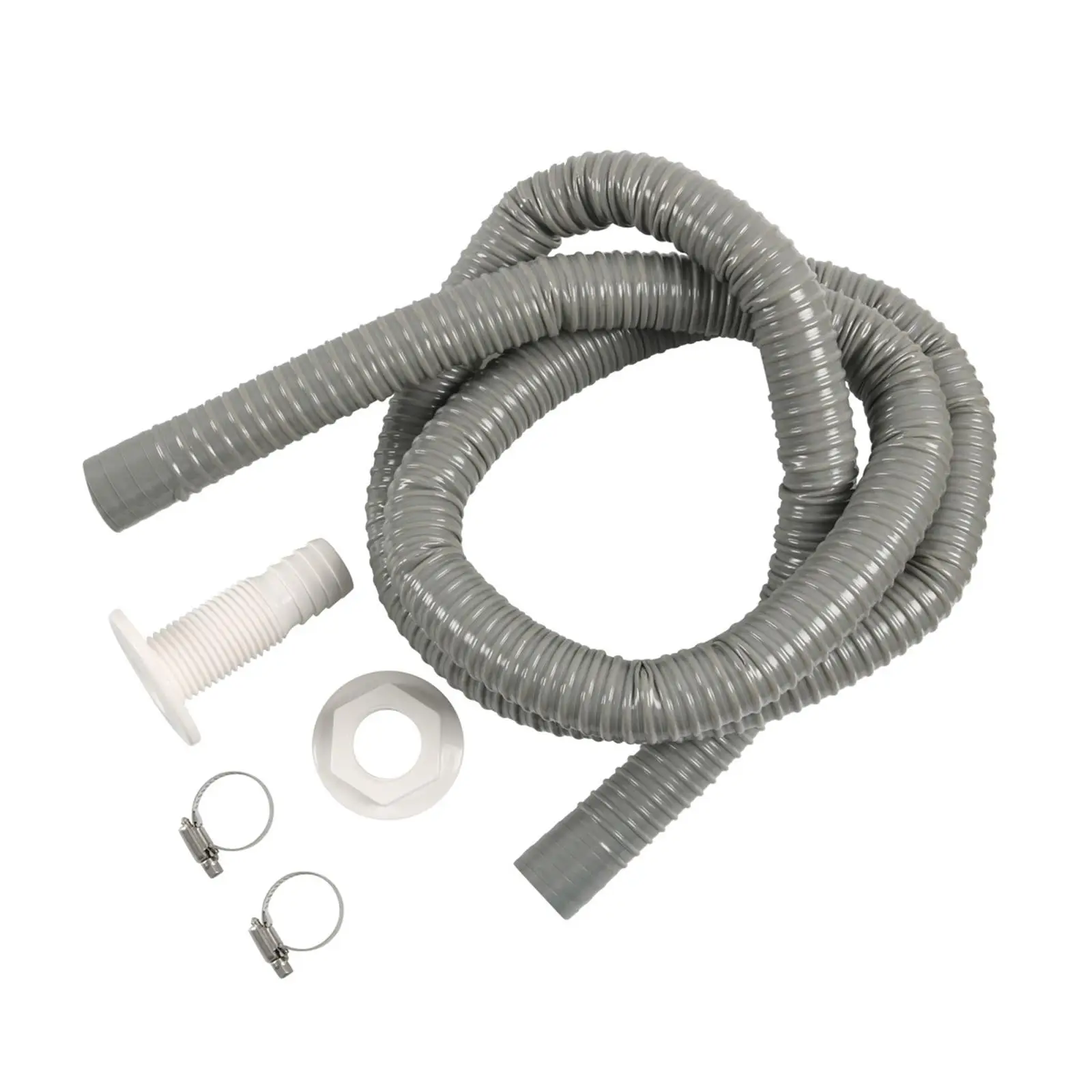 1-1/8 inch Hose Bilge Pump Installation Kit 6 ft Flexible PVC Hose Heavy Duty 1-1/8 inch Plumbing Kit Boat Bilge Water Pump Kit