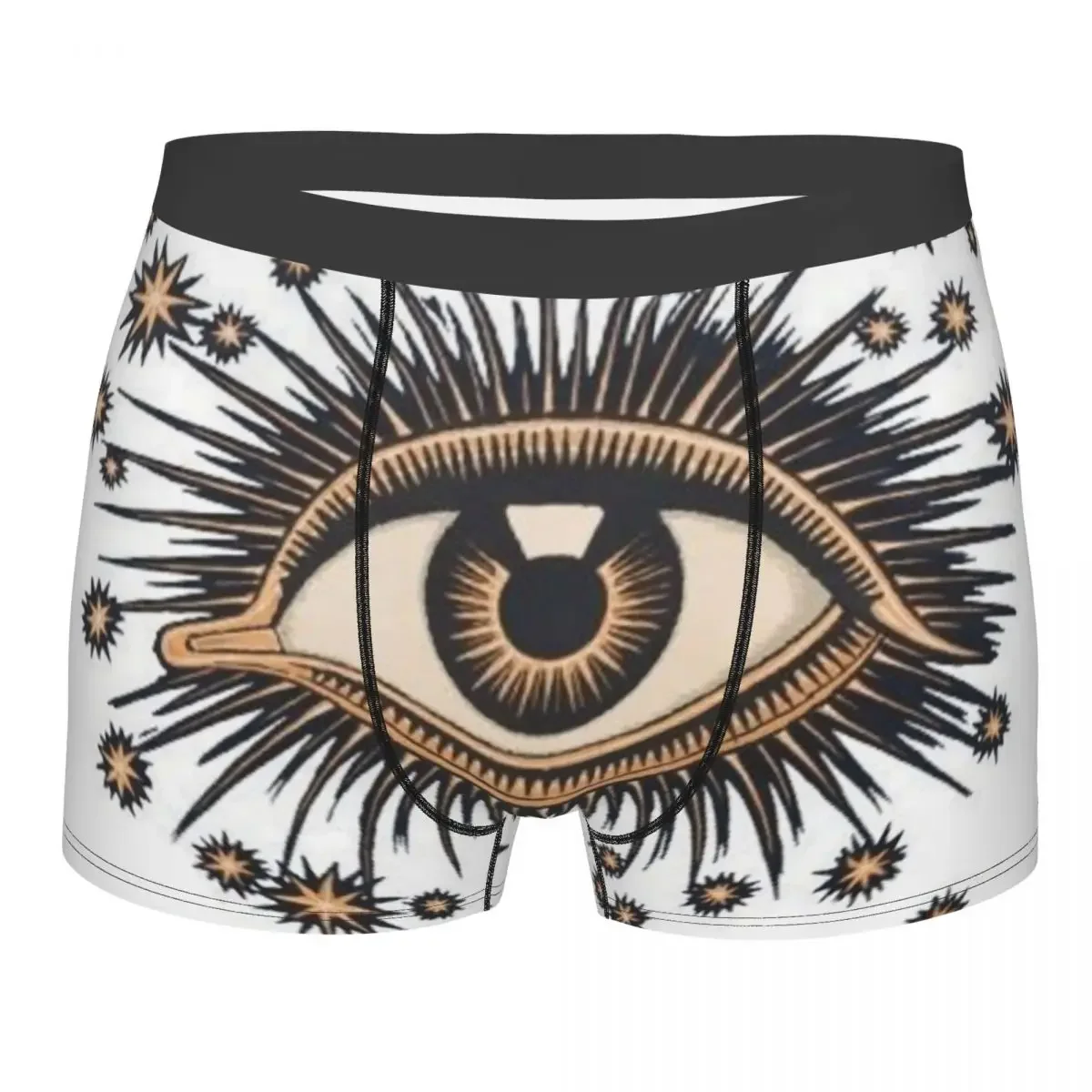 Fashion Vintage Mystic Eye Boxers Shorts Panties Male Underpants Breathable Spiritual Amulet Briefs Underwear