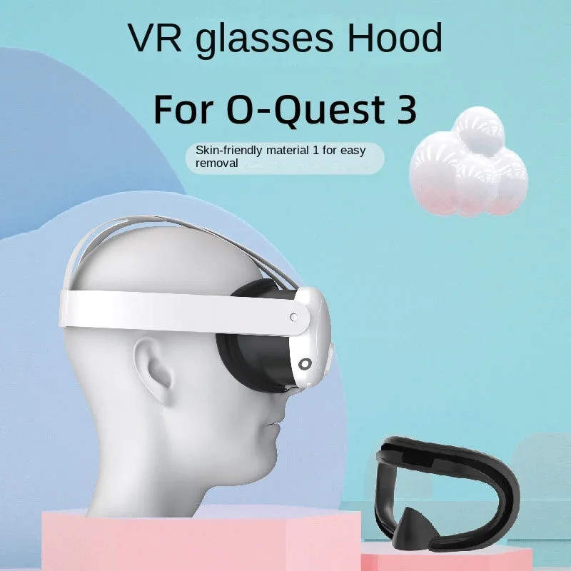 For Oculus Quest3 Light Mask Waterproof, sweat resistant and light blocking Quest3 glasses silicone cover