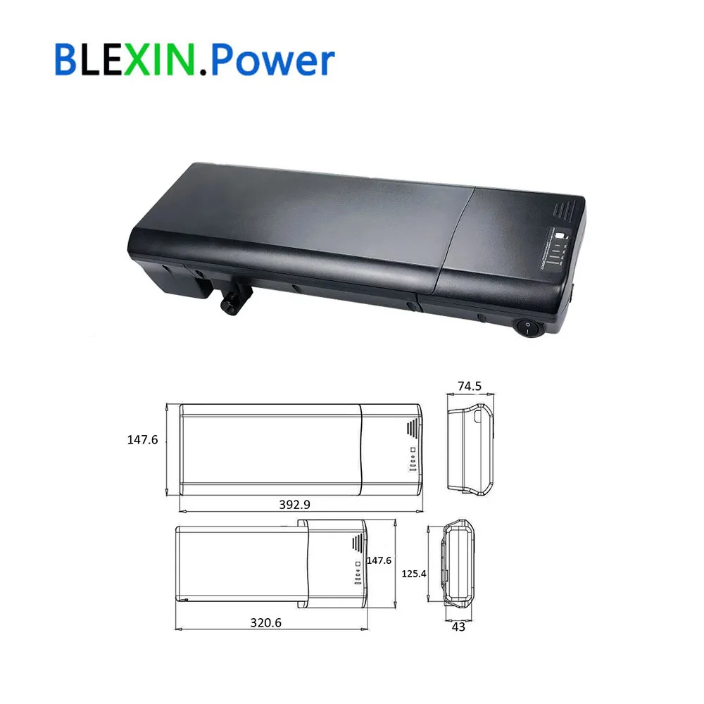 36V Rear Rack Ebike Battery 36V 10.4Ah 12.8Ah 14Ah Move CRS 100 Ansmann Replacement Battery for MIFA Rehberg Zündapp Victoria