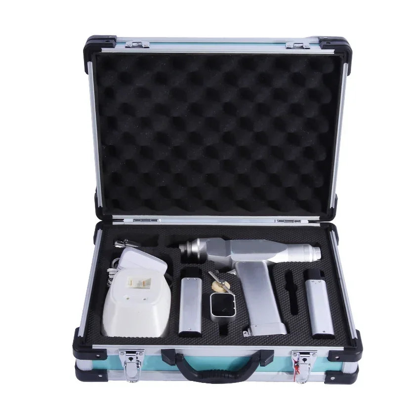 Dual-use Medical Surgical Orthopedic Electric Bone Hollow Drill Canulated AC220v/50HZ 0-800 r/min 85W 12.5N.m With 2 Batteries