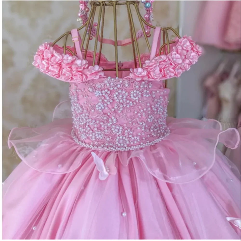 Flower Girls Dresses For Weddings Little Girl Party Frocks Dress Prom Evening Birthday Dresses