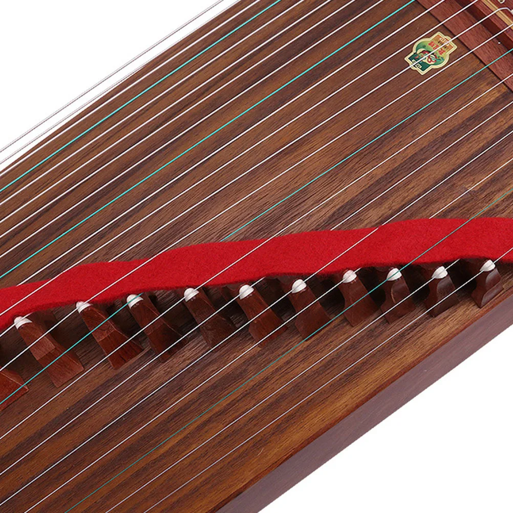 

2Pcs Wool Mixture Guzheng Mute Weak Sound Strip Professional Grade Accessory for Silent Practice Maintains Tone Quality Easy
