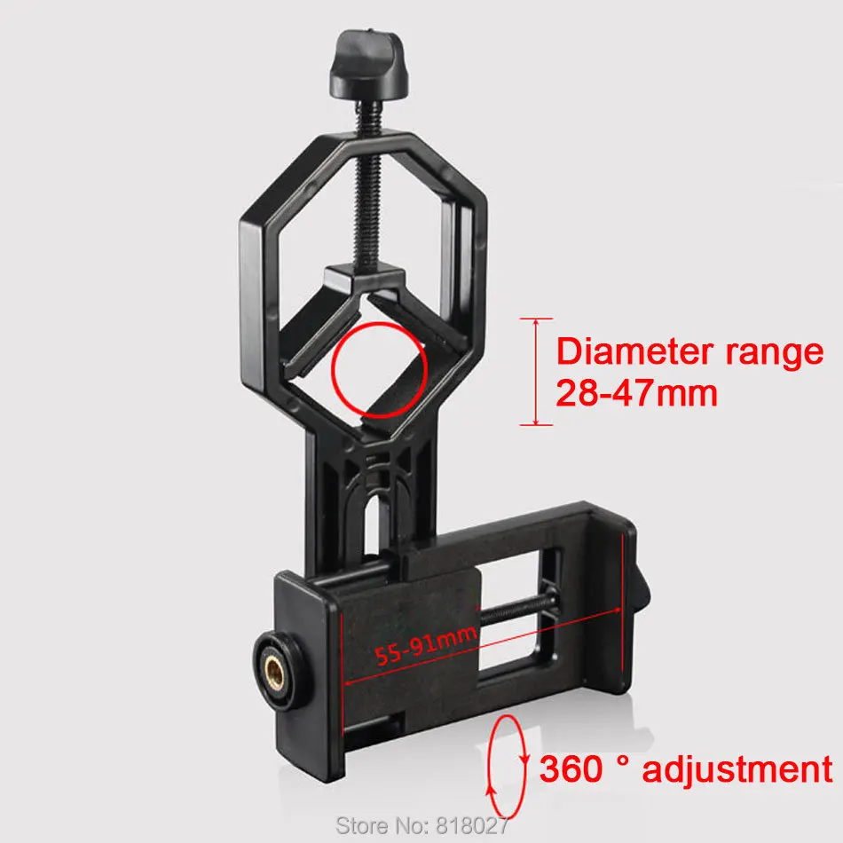 Telescope Monocular Phone Holder Spyglass Phone Mount Universal Multifunction Clip Connect Astronomical Binocular Take Pictures
