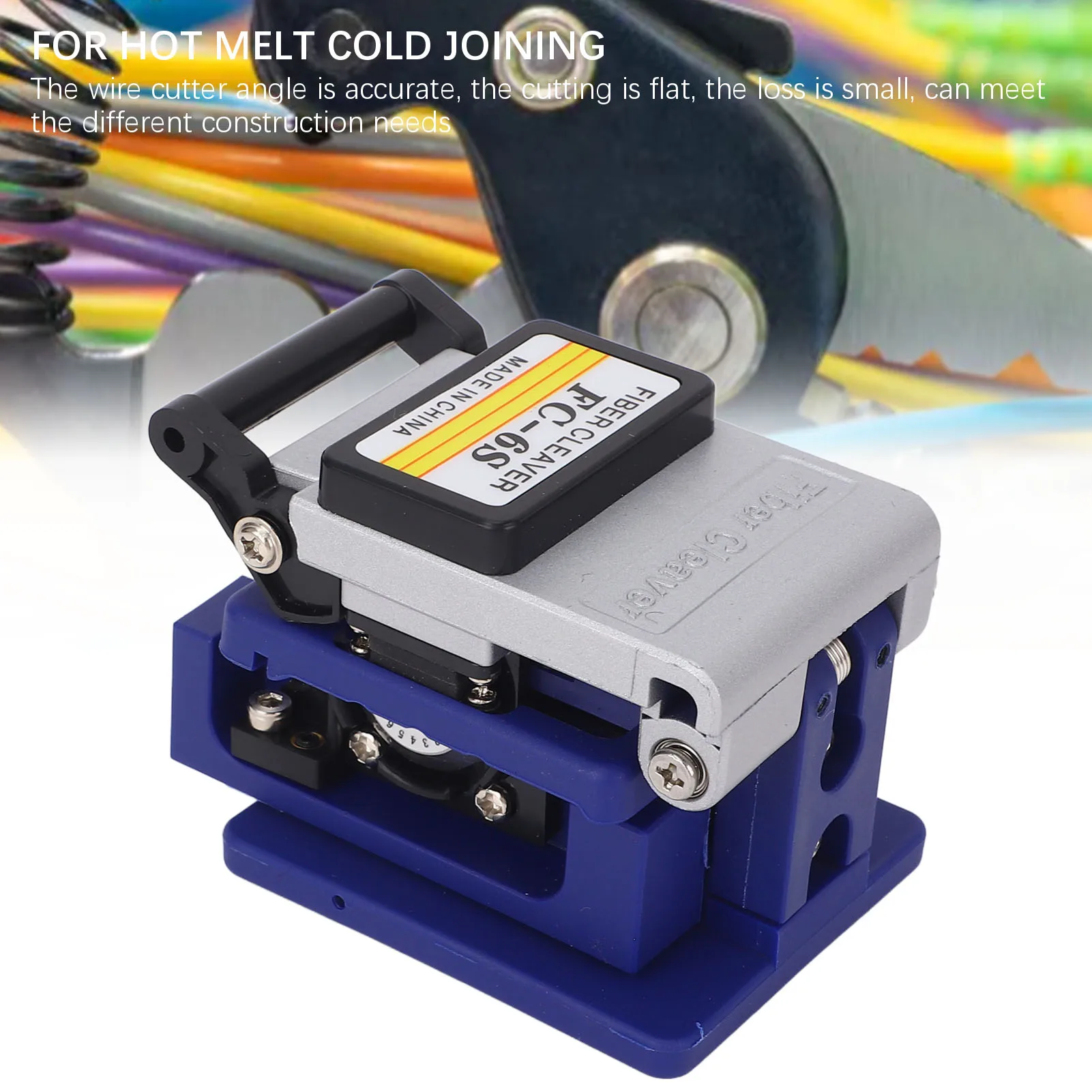 Precision Optical Fiber Cutting Cleaver FC-6S 16 End Faces 3 In 1 Fixture FTTH Hot Cold Joint Wiring Maintenance Tools