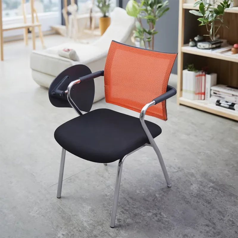 Modern design ergonomic mesh back training chair foldable steel school and office furniture