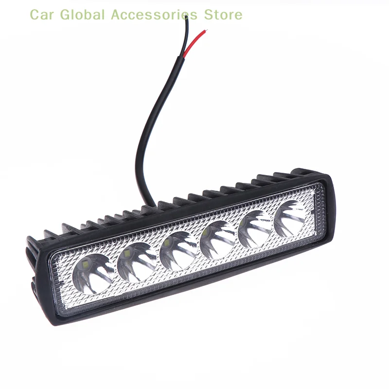 Car LED Light Bar 12V 18W 6000K Work Light For Car Motorcycle Truck Trailer Offroad Headlights Driving Light