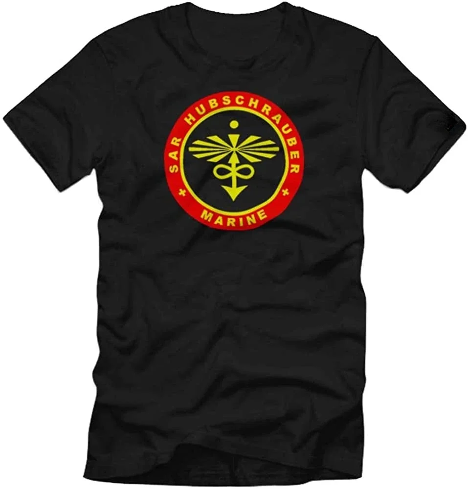 Copytec German Army Air Force Rescue Radar Helicopter Summer Cotton O-neck T-shirt Gift