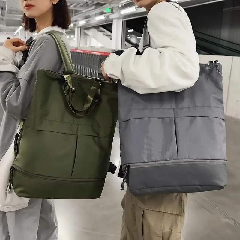 Bolsa Tote de Trabalho Grande e Moderna, Mochila Casual para Viagem, Mochila Escolar Multifuncional e Estilosa