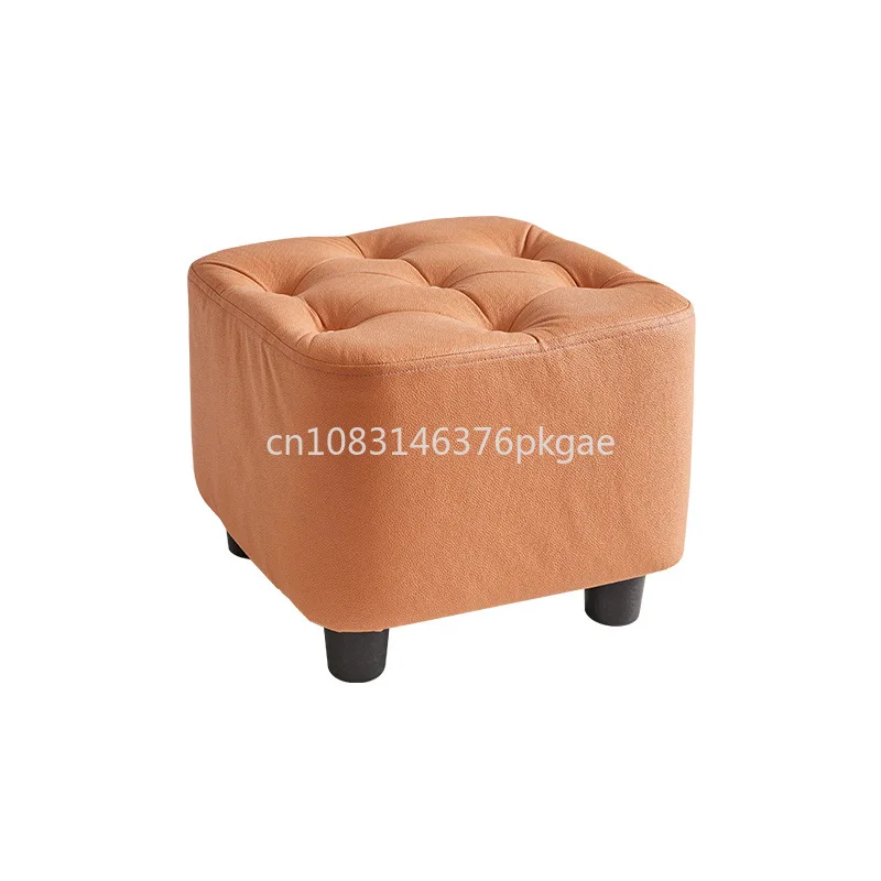 Shoe Stool Family Living Room Sofa Stool Soft Seat Coffee Table Seat Block