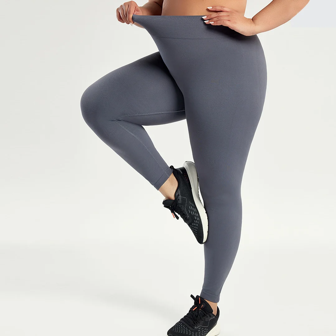 Plus Size Seamless Leggings for Women Super Soft Workout Gym Leggings No See Through Sport Pants Running Trousers Big Size 3XL