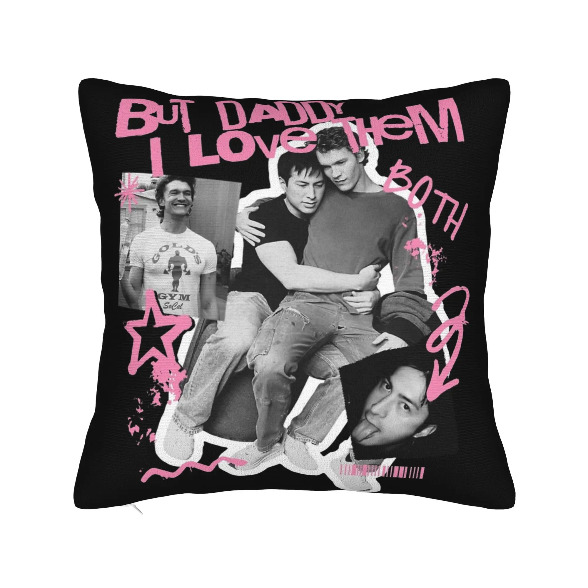 heated rivalry but daddy i love him Pillowcase Printing Polyester Cushion Cover Decor  Pillow Case Cover Home Zipper 18