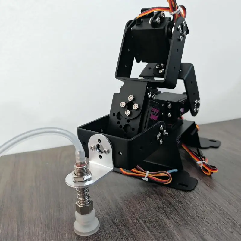 4 Dof แขนหุ่นยนต์ Air ปั๊มดูดถ้วย Servo PWM ควบคุม MG996 สําหรับหุ่นยนต์ Arduino DIY ชุดโปรแกรมดูดถ้วยแขนหุ่นยนต์