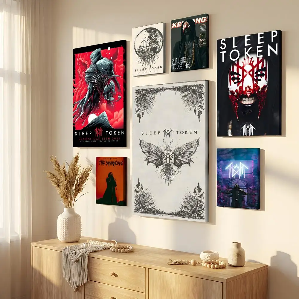 Mystery Band S-Sleep T-Tokens Framed Wall Painting Framed Canvas Wall Art Waterproof Wall Decor For Living Room Bedroom
