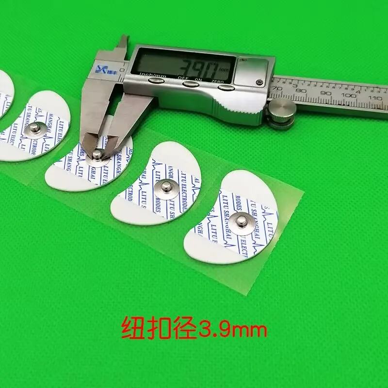 50/100pcs Self-adhesive Crescent Electrode of Button Patch EEG Bionic Electrical Stimulator