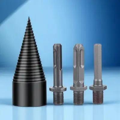 

1Set Firewood Drill Bit Wood Splitter Log Splitter 32Mm High Hardness Steel Drill Bit Tool for Fast Efficient Wood Splitting