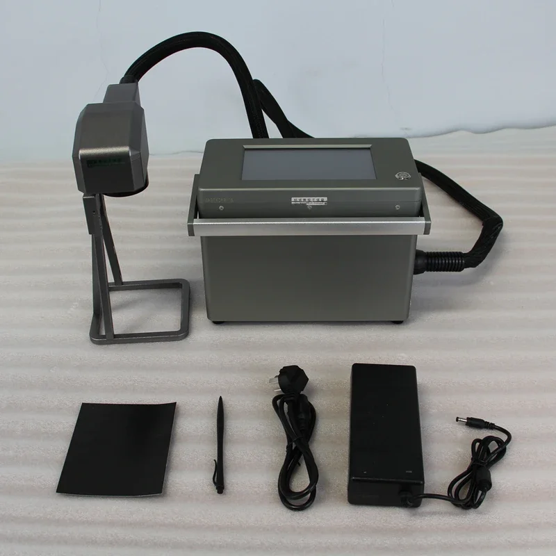 Machine de marquage de plaque signalétique laser à fibre optique, EAU sans fil, système d'alignement, déterminer la batterie au lithium, MAX 20W, 30W, 50W, tout en un