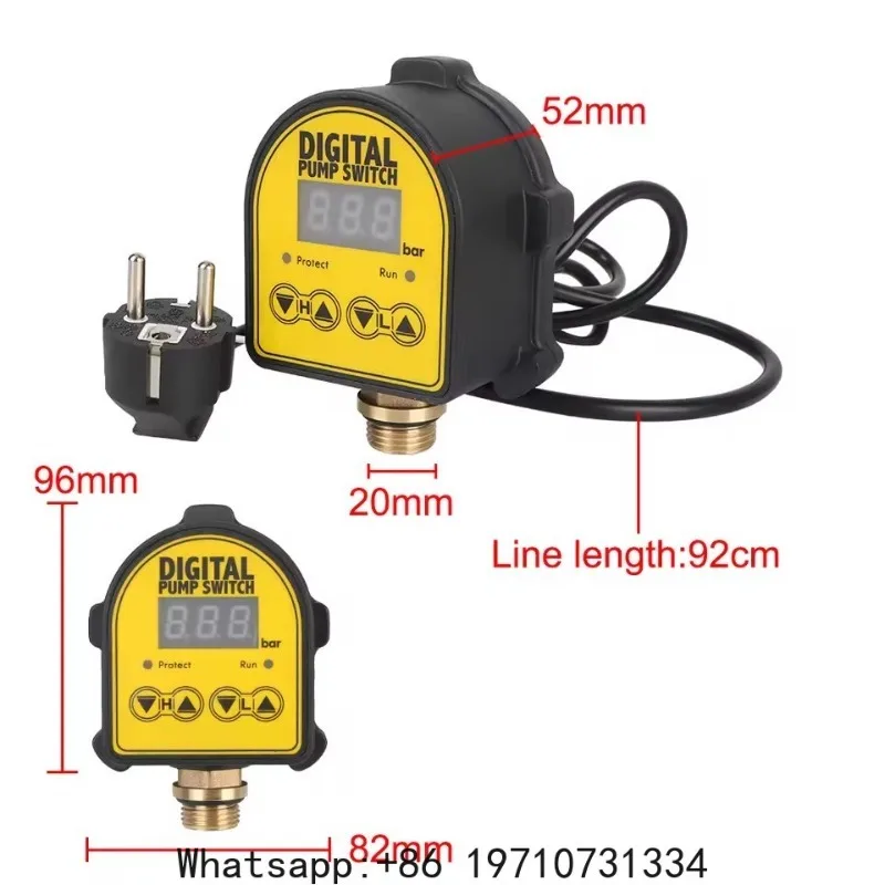 Eletronic Pressure Controller Digital Display Automatic Air Pump Water Oil Compressor Pressure Controller Switch For Home Water