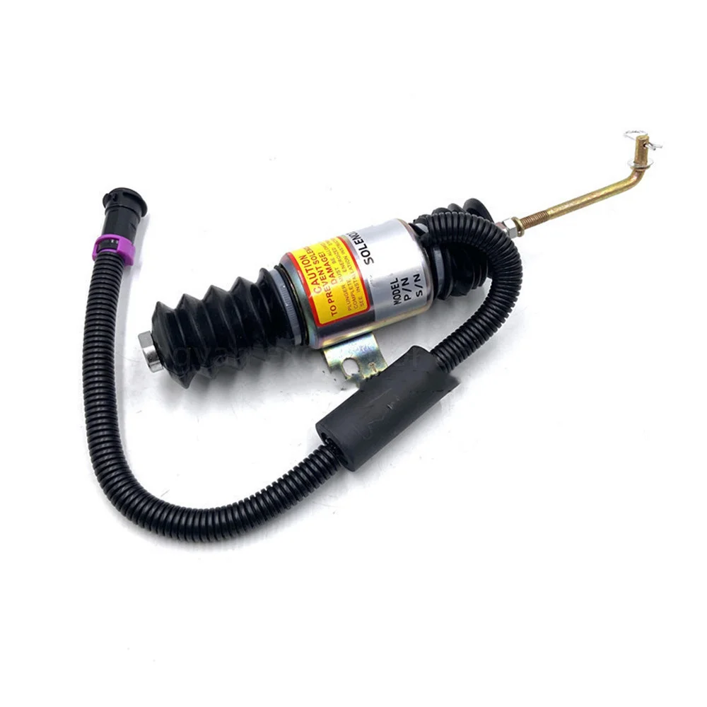 13034654 For Longgong LG30 50 833B Flameout Solenoid Valve Flameout Switch Fuel Stop Valve Loader Excavator Parts