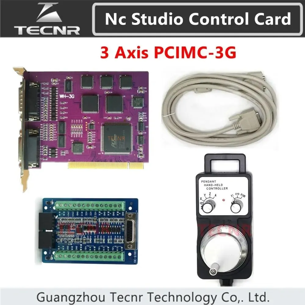 NC Studio 3G Motion Control Card 3 axis Control Card System PCIMC-3G And Electronic Handwheel For CNC Router Parts