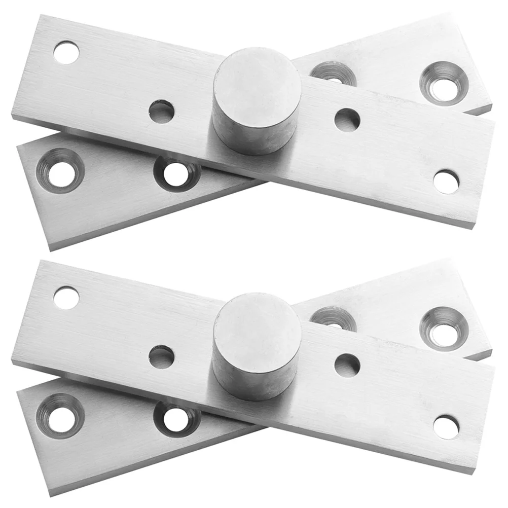 

2pcs Rotatable Door Hidden Stainless Steel 360 Degree Pivot Hinges Heavy Duty Shed Door Rotation Hinge Small Easy
