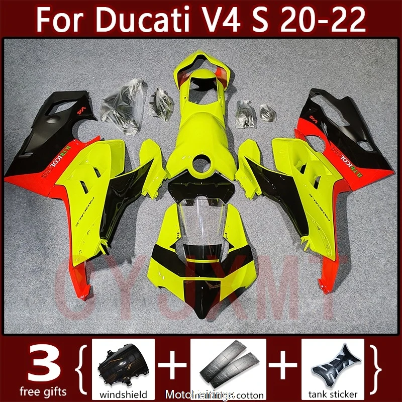 

ABS Motorcycle Fairings for Ducati Panigaie V4S 2020 2021 2022 Fairing Kit Guard Shell V4 S 20-22 Plastic Cowl