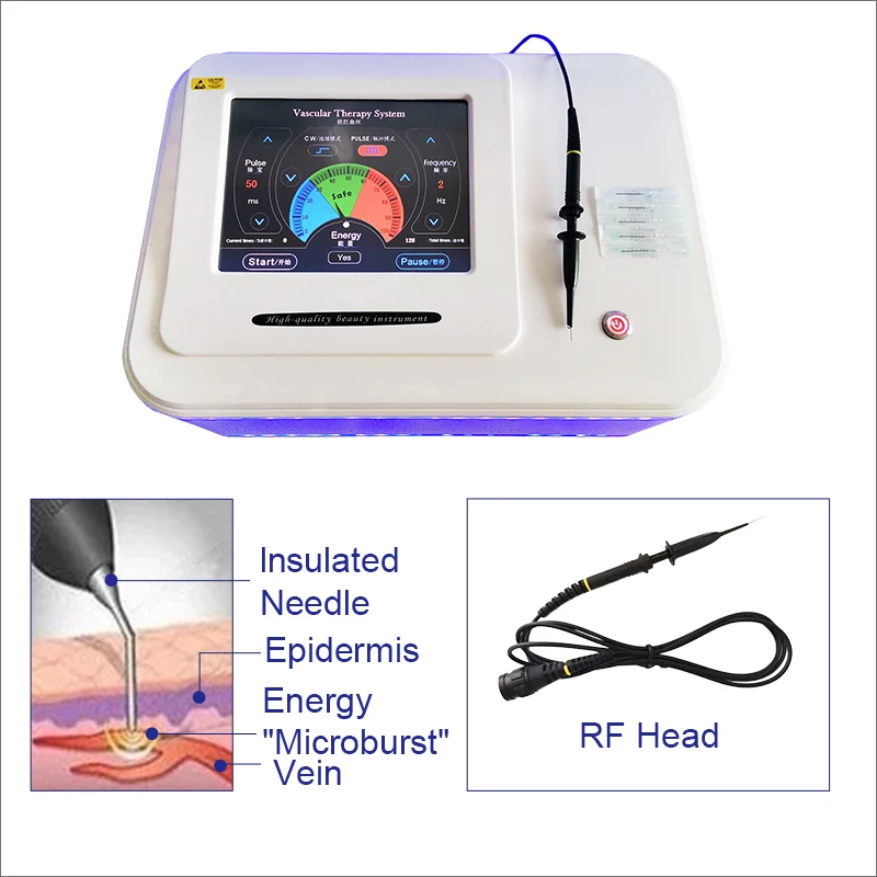 Professional Spider Vein removal machine for vascular removal High Frequency RF rbs vascular removal machine