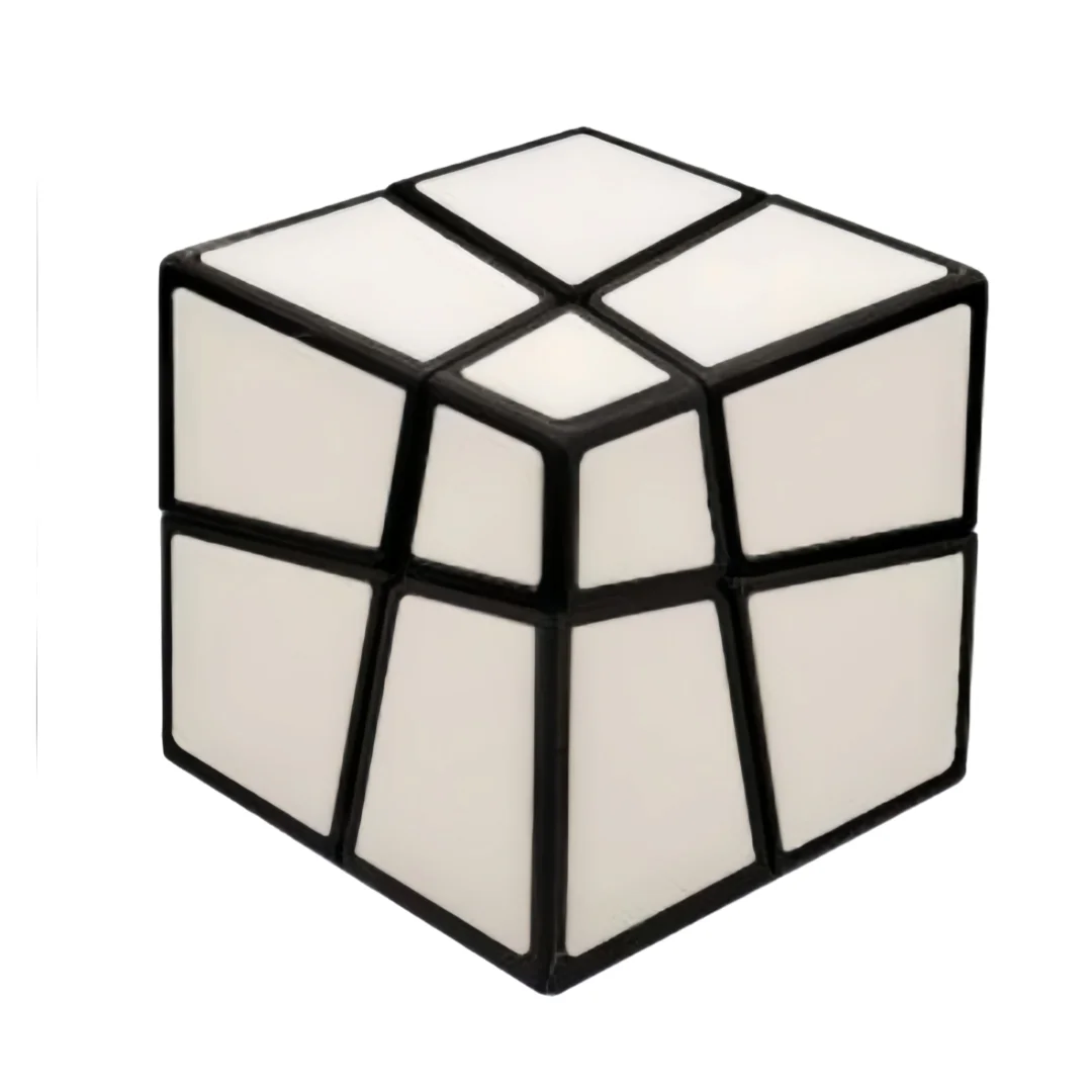 ZEPUZZLES سحق 2x2 المكعب السحري مكعب السرعة شكل غريب لغز ستيكيرليس أُحجية مكعبات لعب الأطفال هدية Cubo Magico