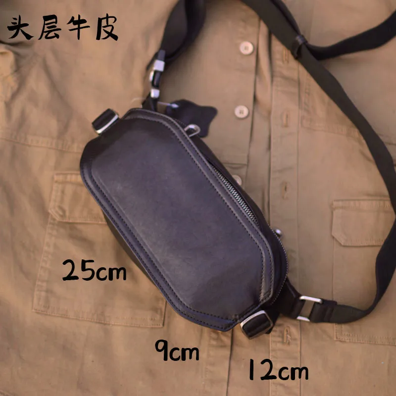 AETOO Horizontal casual personality chest bag men\'s fashion mobile phone bag crossbody bag Commuting retro youth art outdoor ri