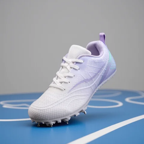 ผู้หญิงสไตล์ใหม่ Track และ Field รองเท้า Breathable Track การฝึกอบรมรองเท้าลื่นผู้หญิง Spikes รองเท้าผ้าใบการแข่งขัน Sprint รองเท้า