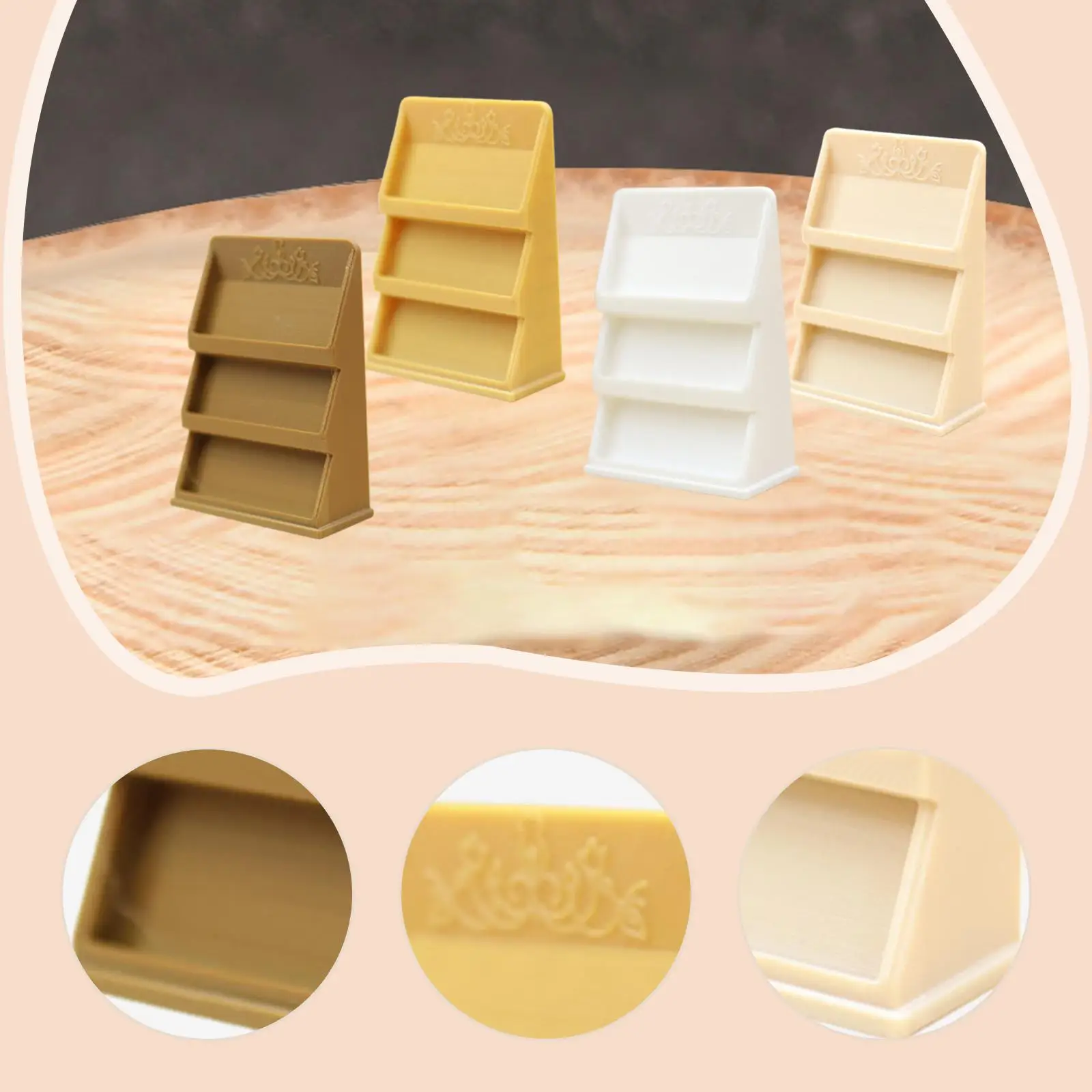 رف كتب لبيت الدمى يمكنك صنعه بنفسك لعبة أرفف كتب صغيرة لأثاث بيت الدمى نموذج رف للمشهد المصغر