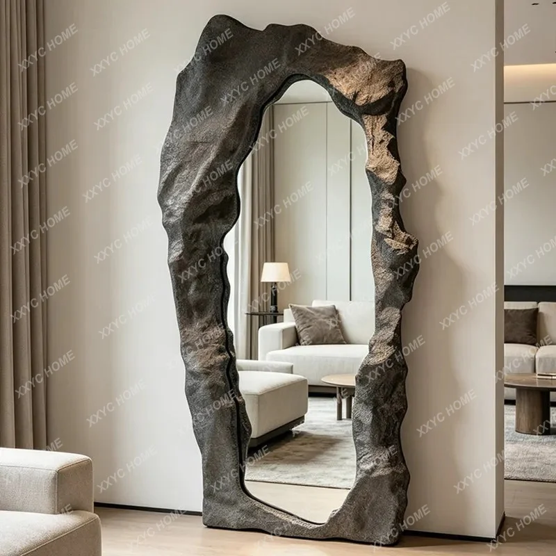 AA irregular art styling full-length mirror custom floor mirror household special-shaped fitting mirror