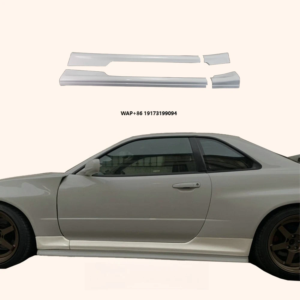 

For R34 Gtt Gtr Conversion Kit Oe Side Skirt 2Pcs (Can Only Fitted With Conversion Front & Rear Fender) Fiber Glass