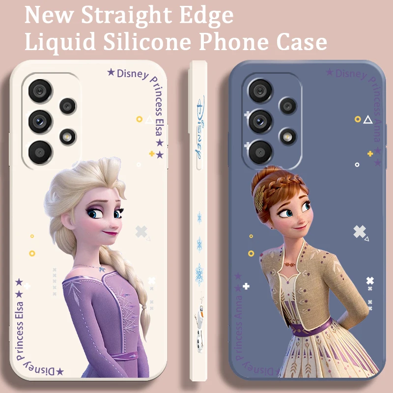 

Disney Frozen Princess Liquid Left Rope For Samsung Note 20 10 A54 A31 A14 A03 A22 A34 A04 A24 A25 Ultra Plus 5G Cover