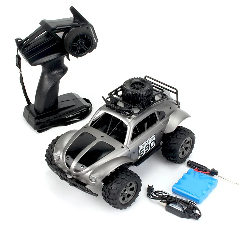 KY-1816A RC Classic Beetle 1:18 Remote Controlled Car Model High Speed Off Road Children's Remote Controlled Car Toy for Kids