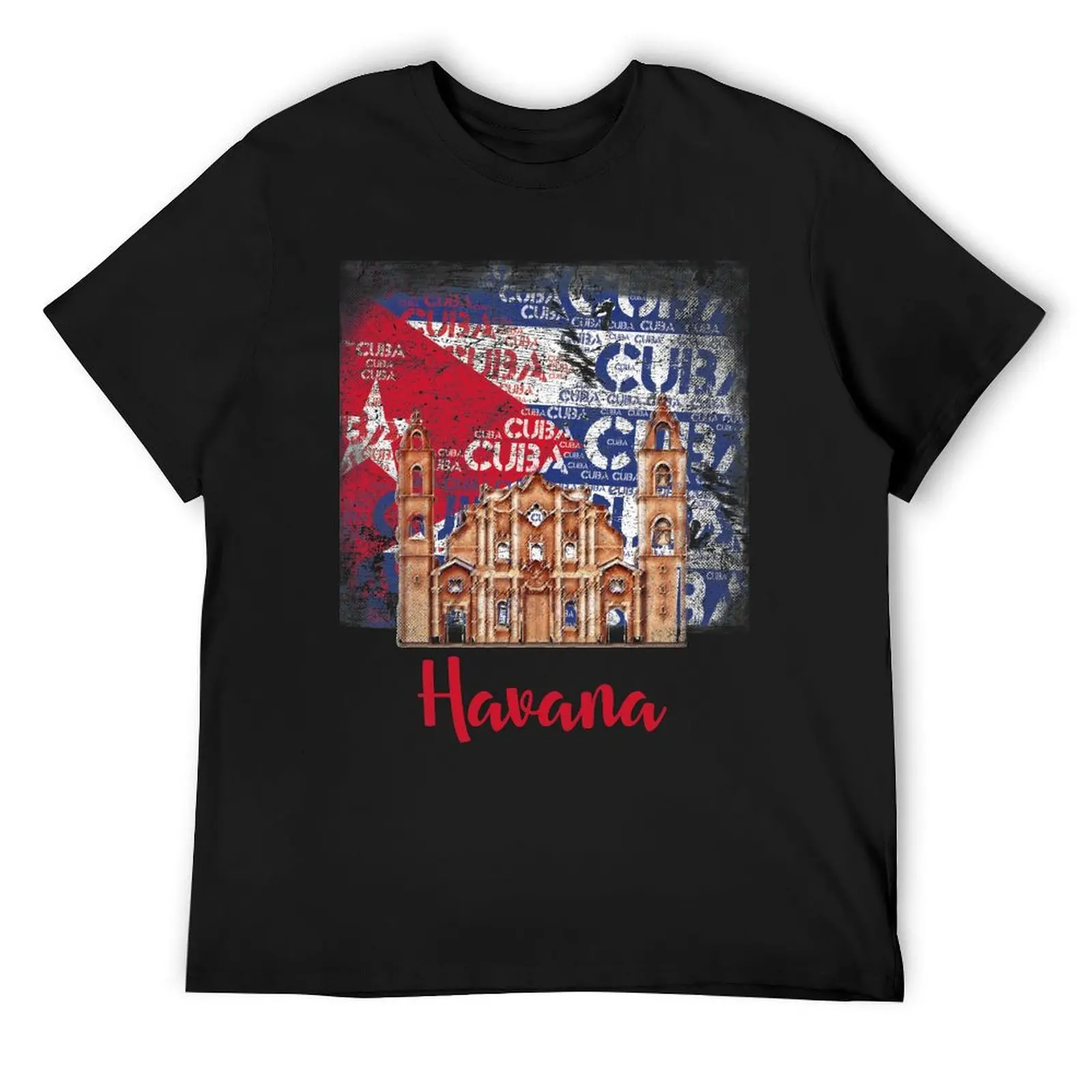

Cuba Havana Cathedral I Cuba T-Shirt quick drying blacks funny t shirts for men