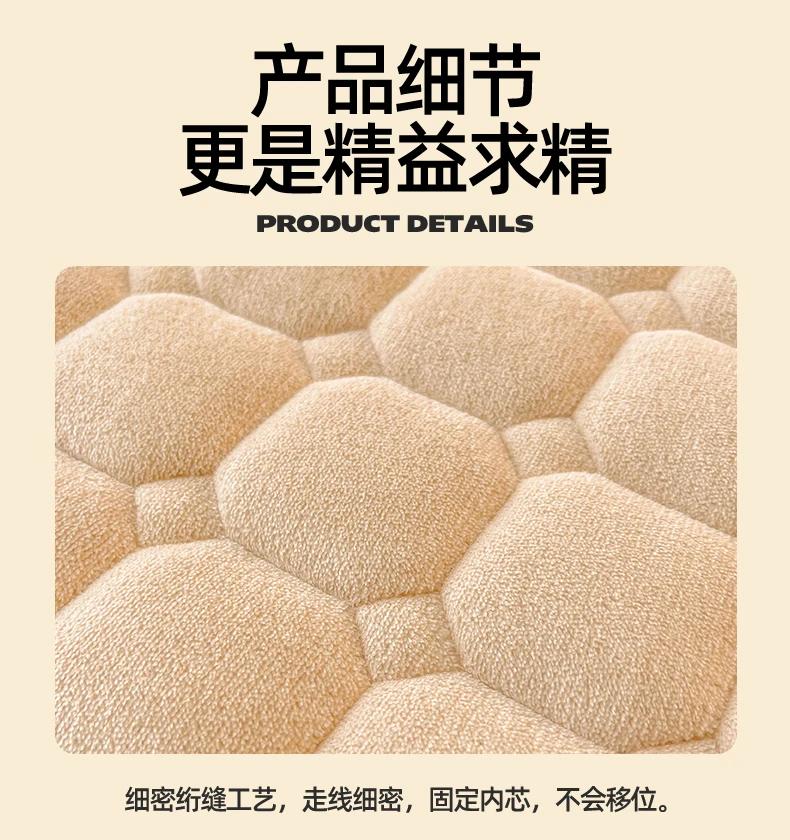 Thickened Warm Milk Fleece Autumn Winter Bed Pad Warmth  Fluffy Cozy Queen Bed Sheet Anti-slip Antistatic King Mattress Toppers