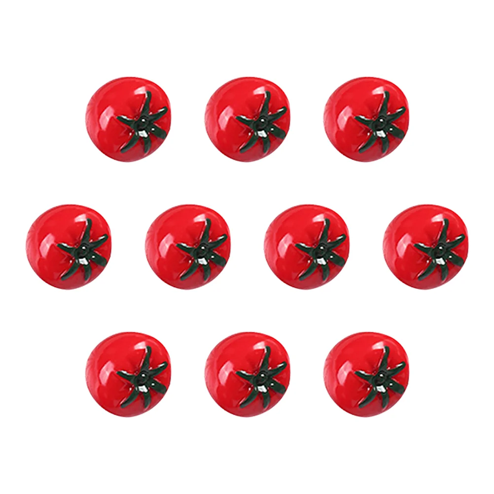 10 Pcs Tomato Model Baby Toy DIY Decor Tomatoes Photography Prop Decorative Mini Accessories