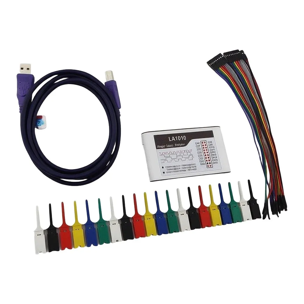 LA1010 16 Channel For Logic Analyzer 100MHz Sampling Rate For Protocol Debugging UART I2C For SPI For RS232 Electronic Testing