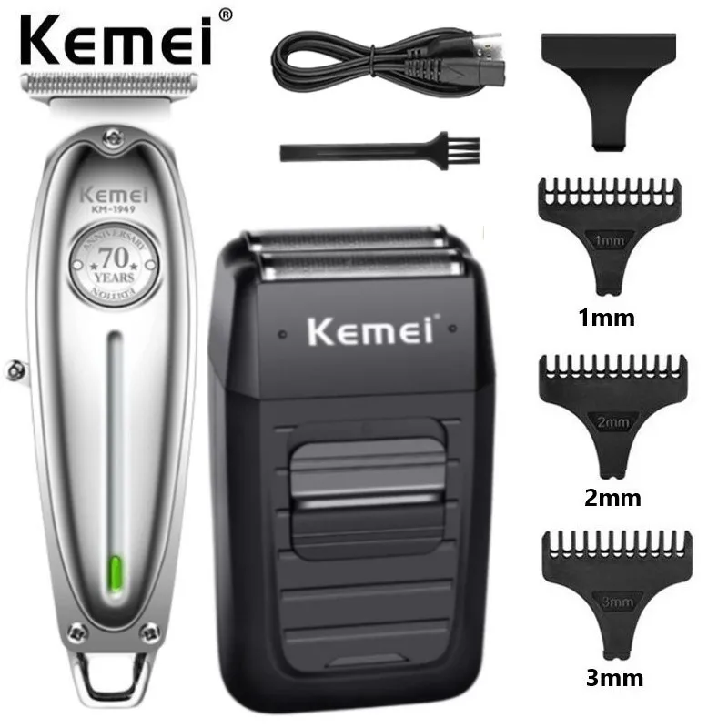 Машинка для стрижки волос Kemei, электрический триммер для волос, Парикмахерская Машинка для стрижки волос, машинка для стрижки волос в комплекте