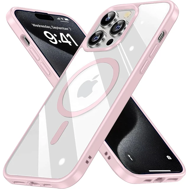 Nie żółte etui do Magsafe Mag Safe iPhone 15 Pro Max 14 Plus 13 Mini 12 11 X XS XR SE 2022 2020 8 Pokrowiec na telefon Akcesoria