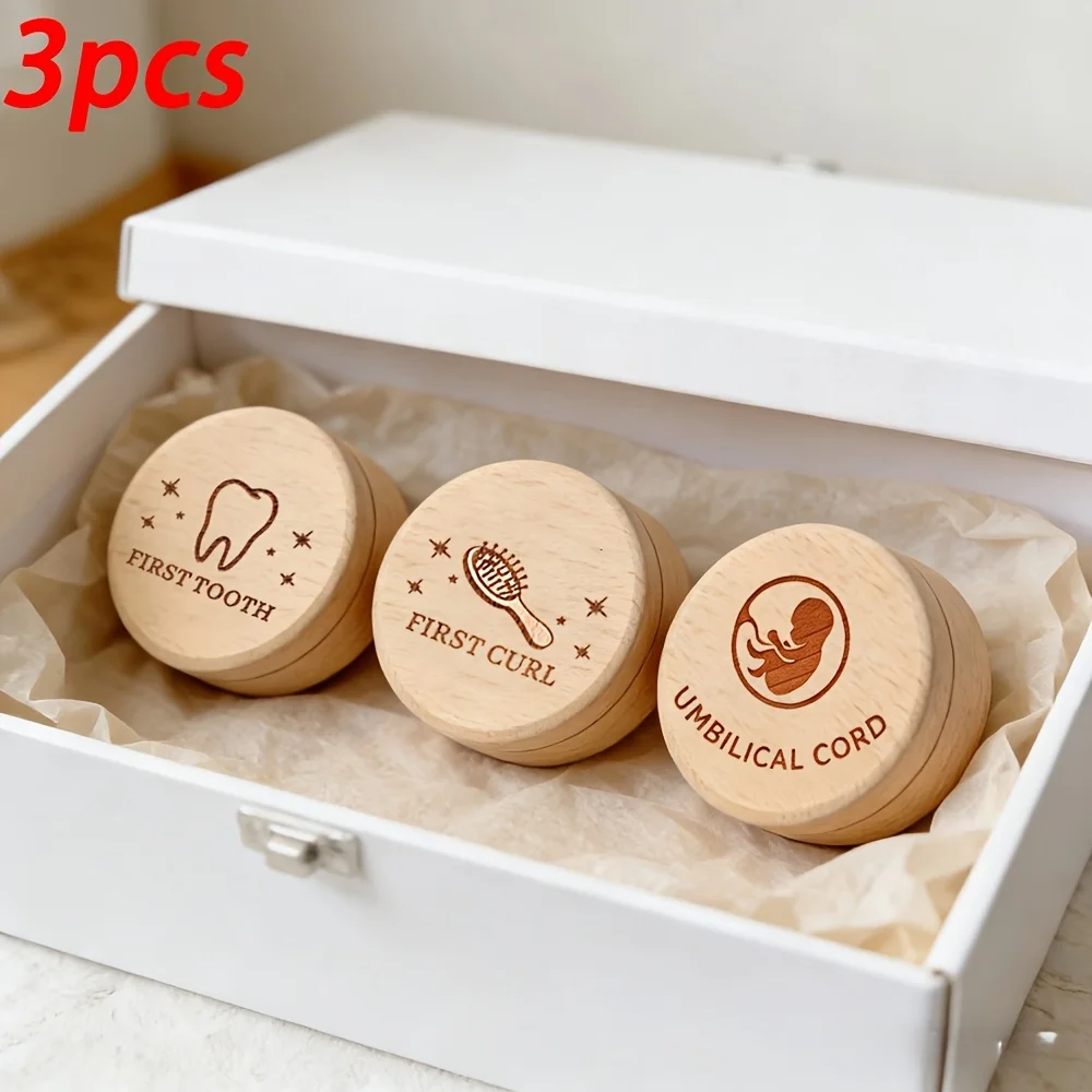 3pcs Wooden 
