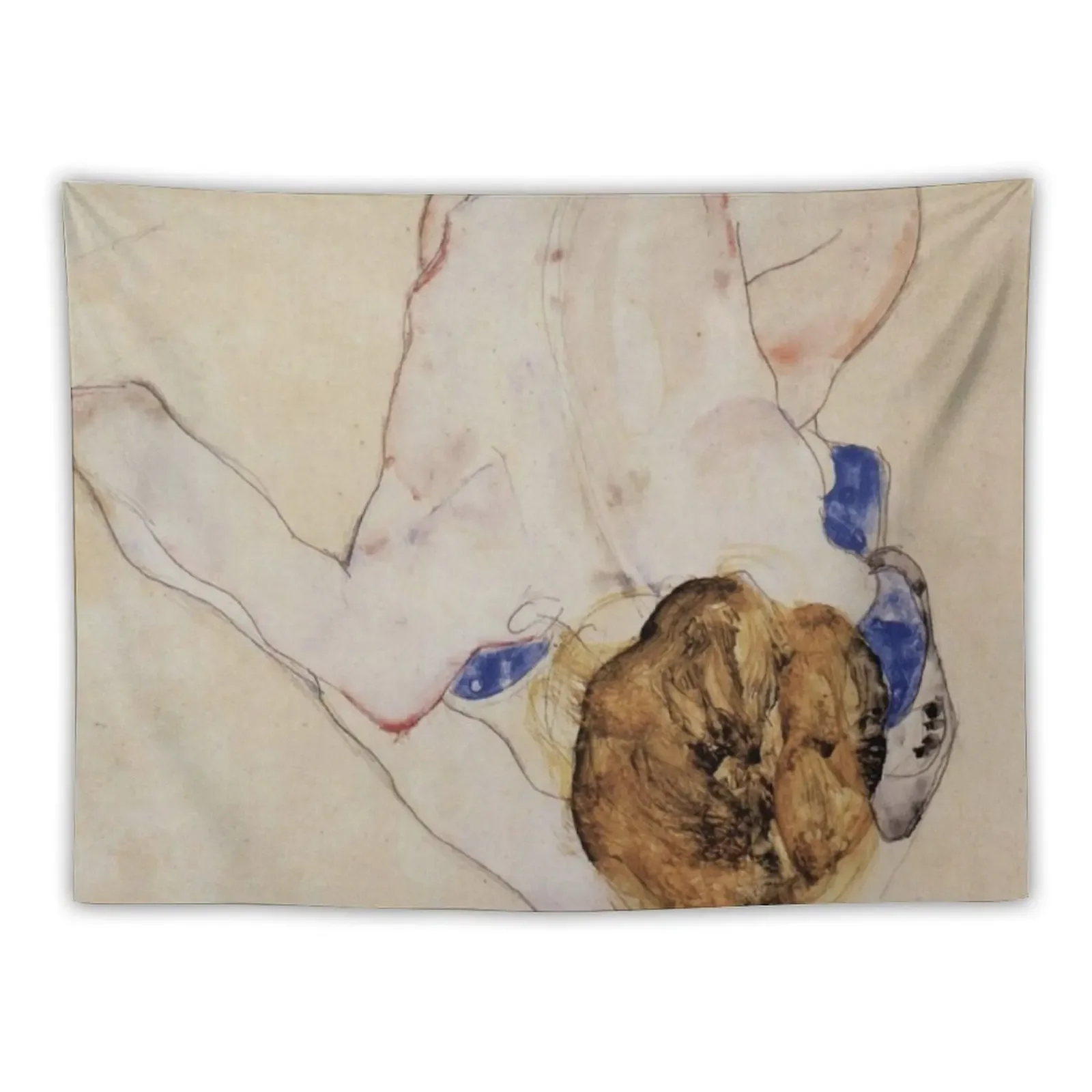 Egon Schiele Portrait of a woman, 1910 Tapestry Wall Carpet Room Decor Cute Room Decorating Aesthetic Bathroom Decor Tapestry