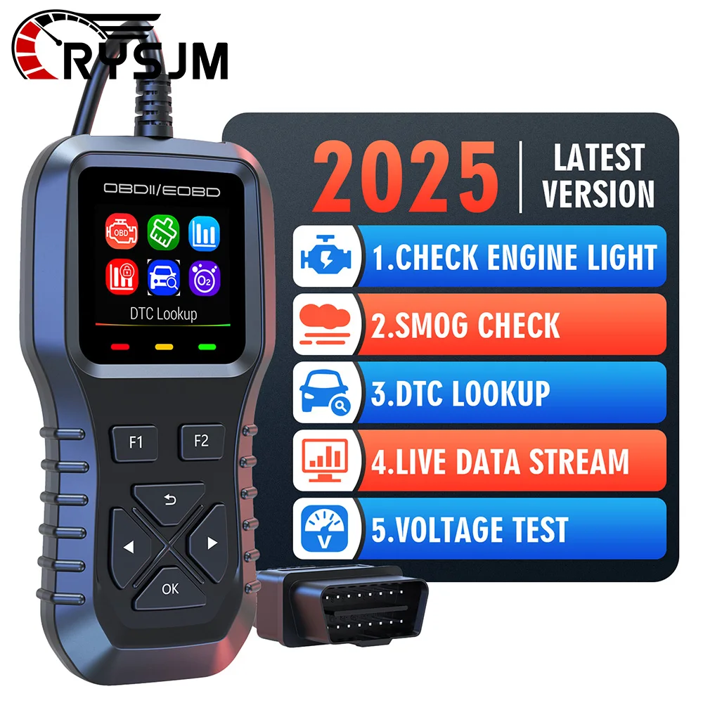 

* Многоязычный автомобильный диагностический сканер OBD2, полная система, диагностические инструменты, считыватель, автомобильный инструмент, код неисправности для типа автомобилей OBDll EOBD